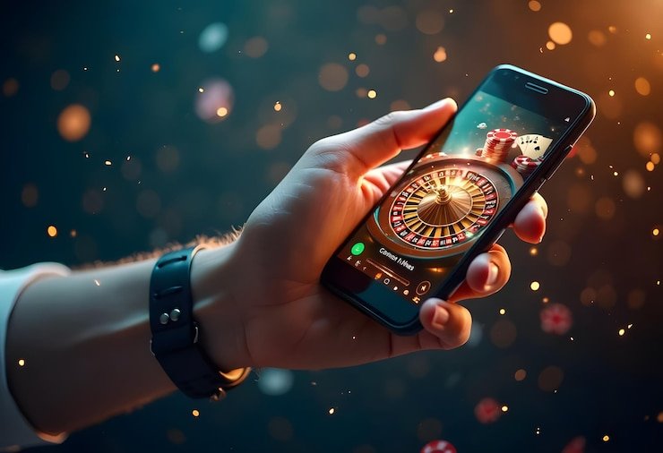 Antarmuka aplikasi mobile dubai toto yang menampilkan pasar olahraga Liga 1 dan permainan slot